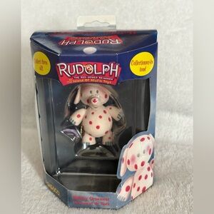 VTG 2000 Spotted Elephant Ornament Rudolph Island of Misfit Toys In Box
